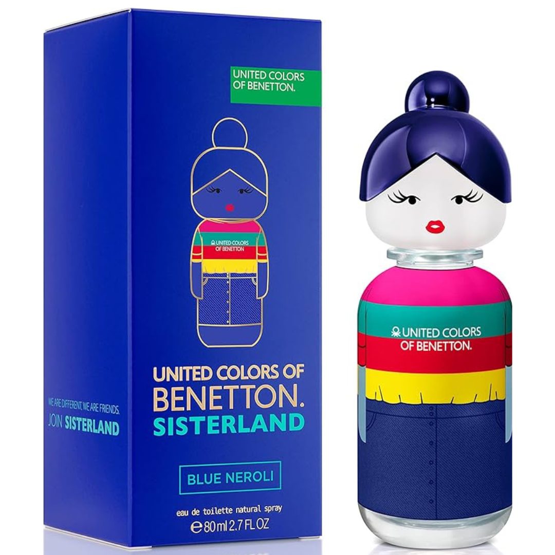 UNITED COLOR OF BENETTON SISTERLAND BLUE NEROLI 2,8 OZ EAU DE TOILETTE