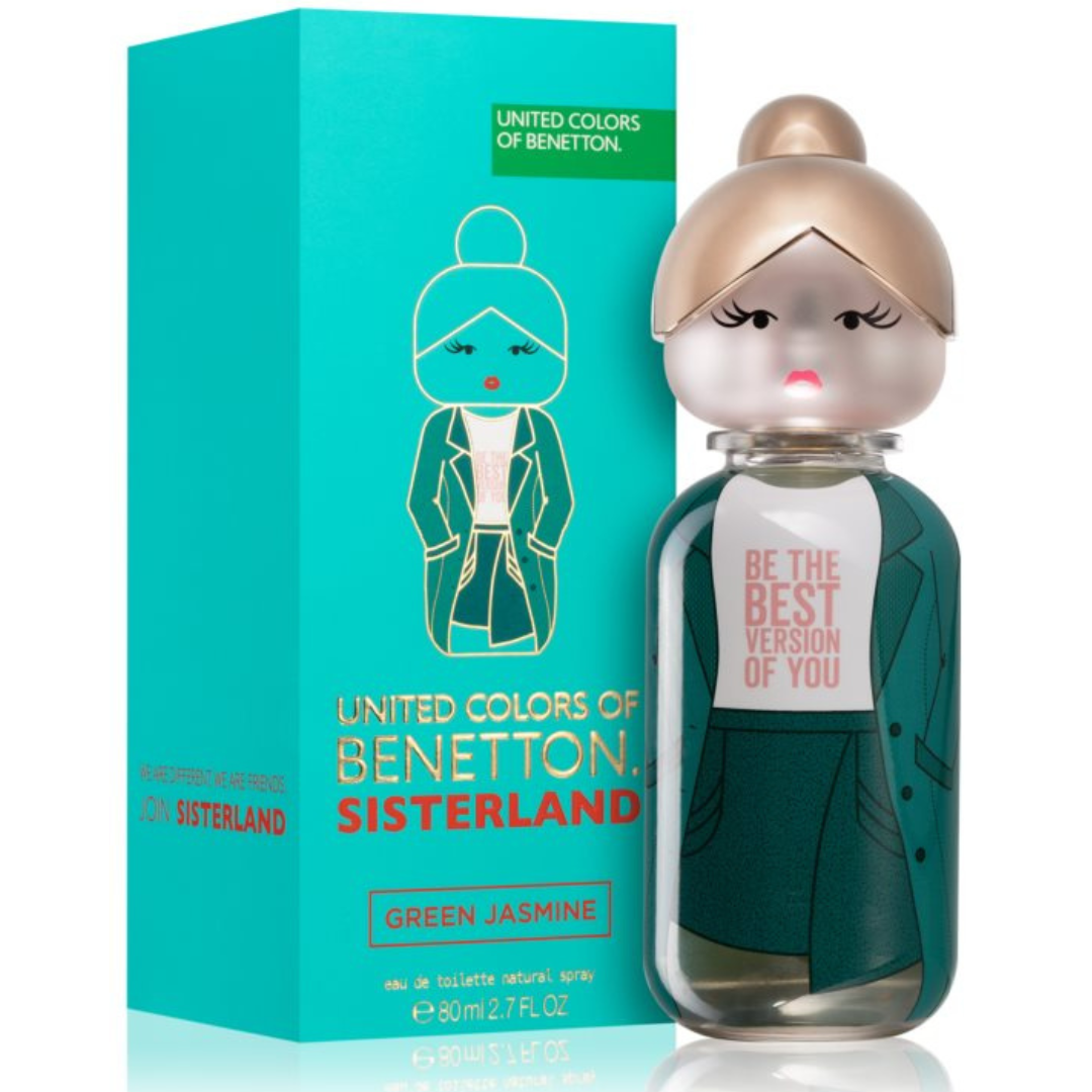 UNITED COLOR OF BENETTON SISTERLAND GREEN JASMIN 2,8 OZ EAU DE TOILETTE