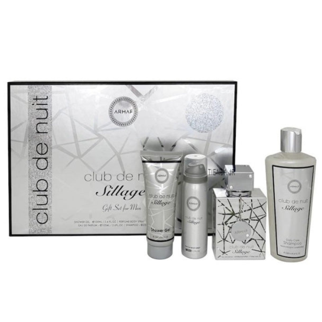 ARMAF SET CLUB DE NUIT SILLAGE 3,6 OZ EAU DE PARFUM (4 PCS)