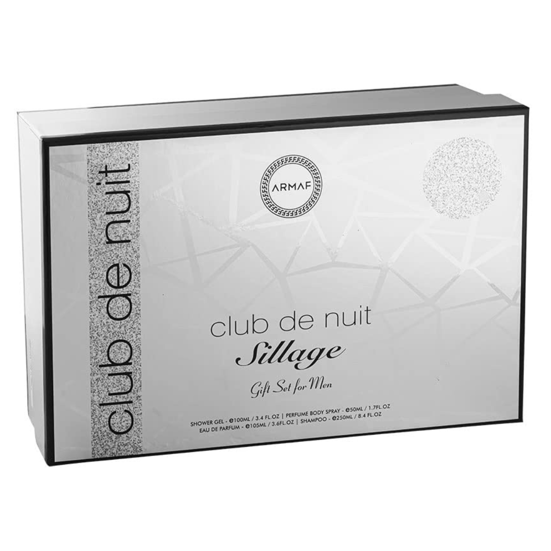 ARMAF SET CLUB DE NUIT SILLAGE 3,6 OZ EAU DE PARFUM (4 PCS)