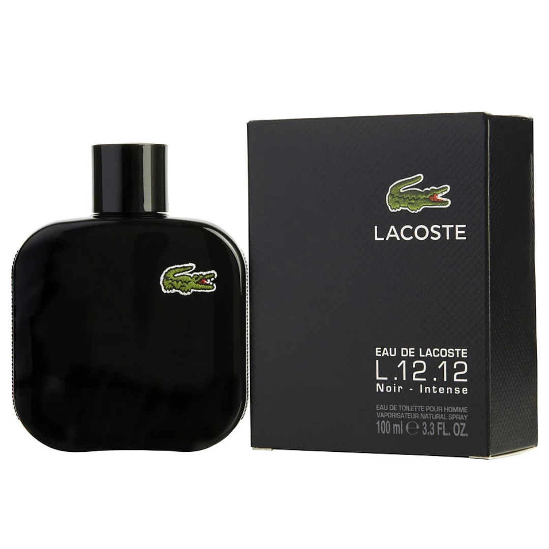 LACOSTE L.12.12 EAU NOIR (BLACK) MEN 3.4 OZ EAU DE TOILETTE