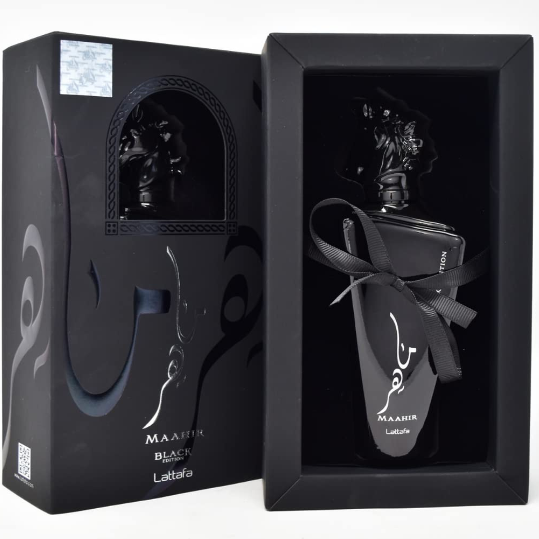 LATTAFA MAAHIR BLACK EDITION 3,4 OZ EAU DE PARFUM
